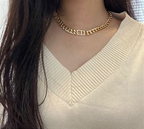 christian dior chain necklace dupe